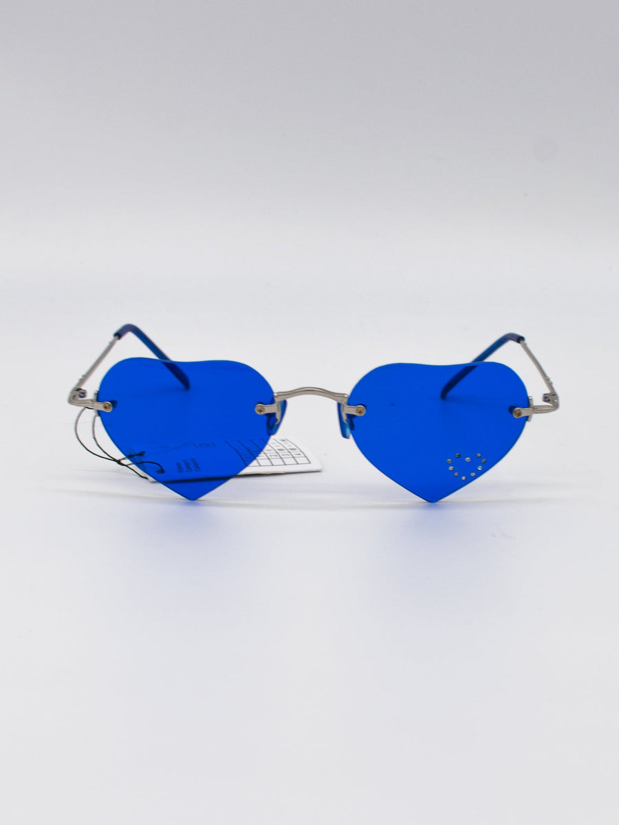 ILAN 1 Heart Blue Sunglasses