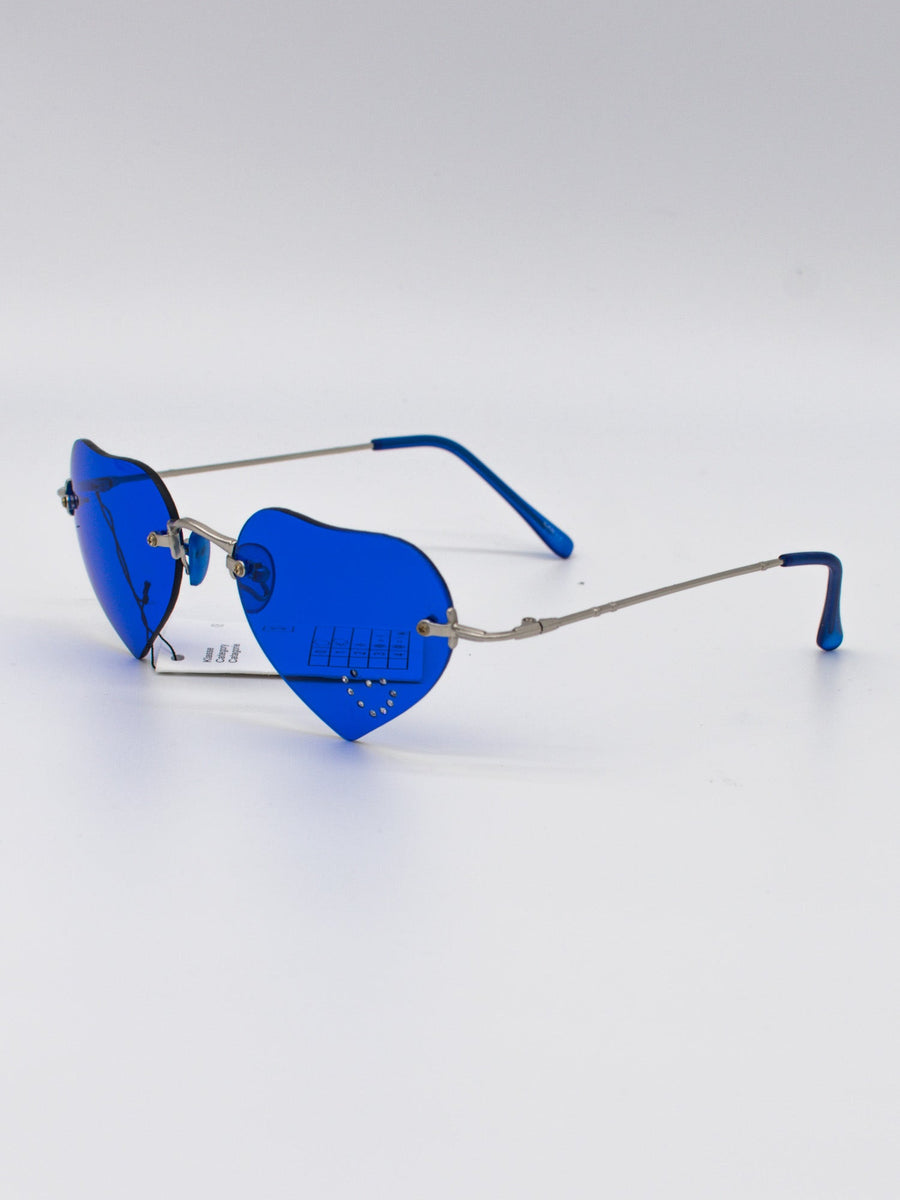 ILAN 1 Heart Blue Sunglasses