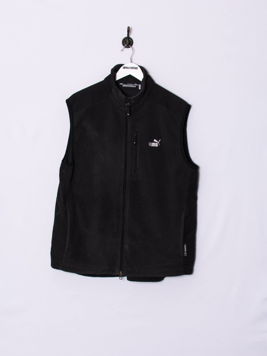 Puma Black Vest Zipper Fleece
