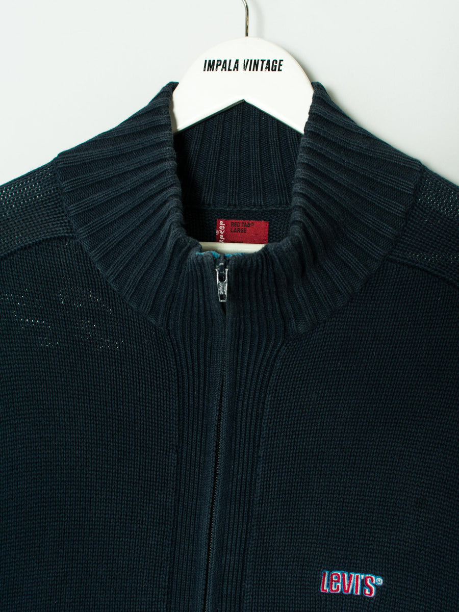 Levi's Navy Blue Zipper Sweater