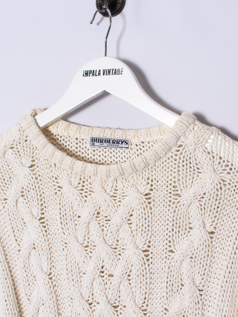 Burberry White Sweater