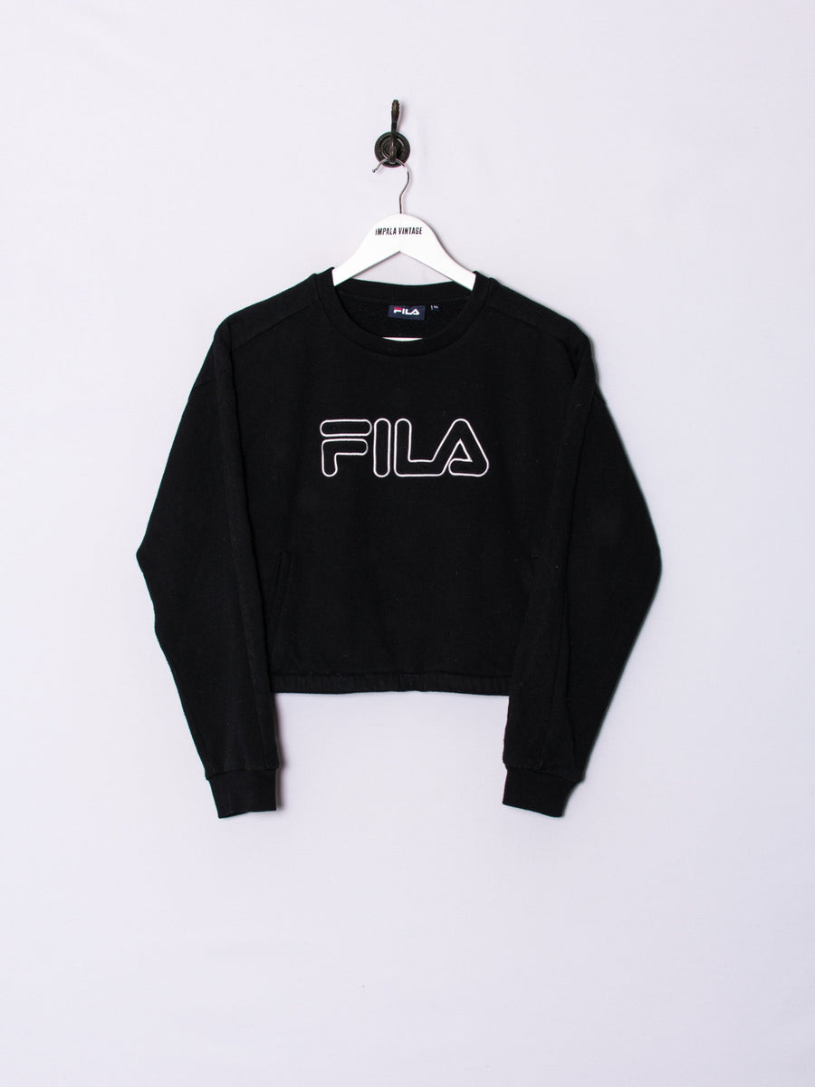 Fila Black Croptop Sweatshirt