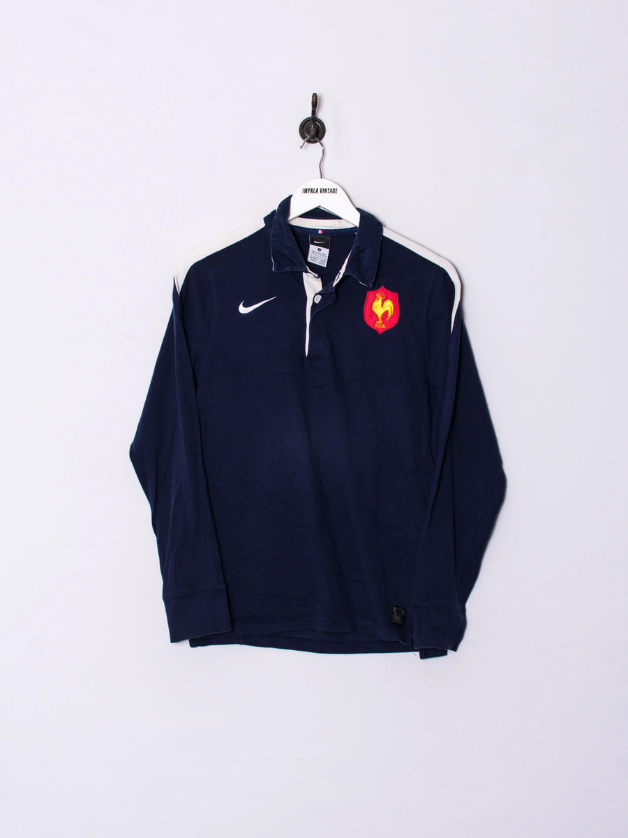 FFR Nike Official Rugby Retro Long Sleeves Poloshirt