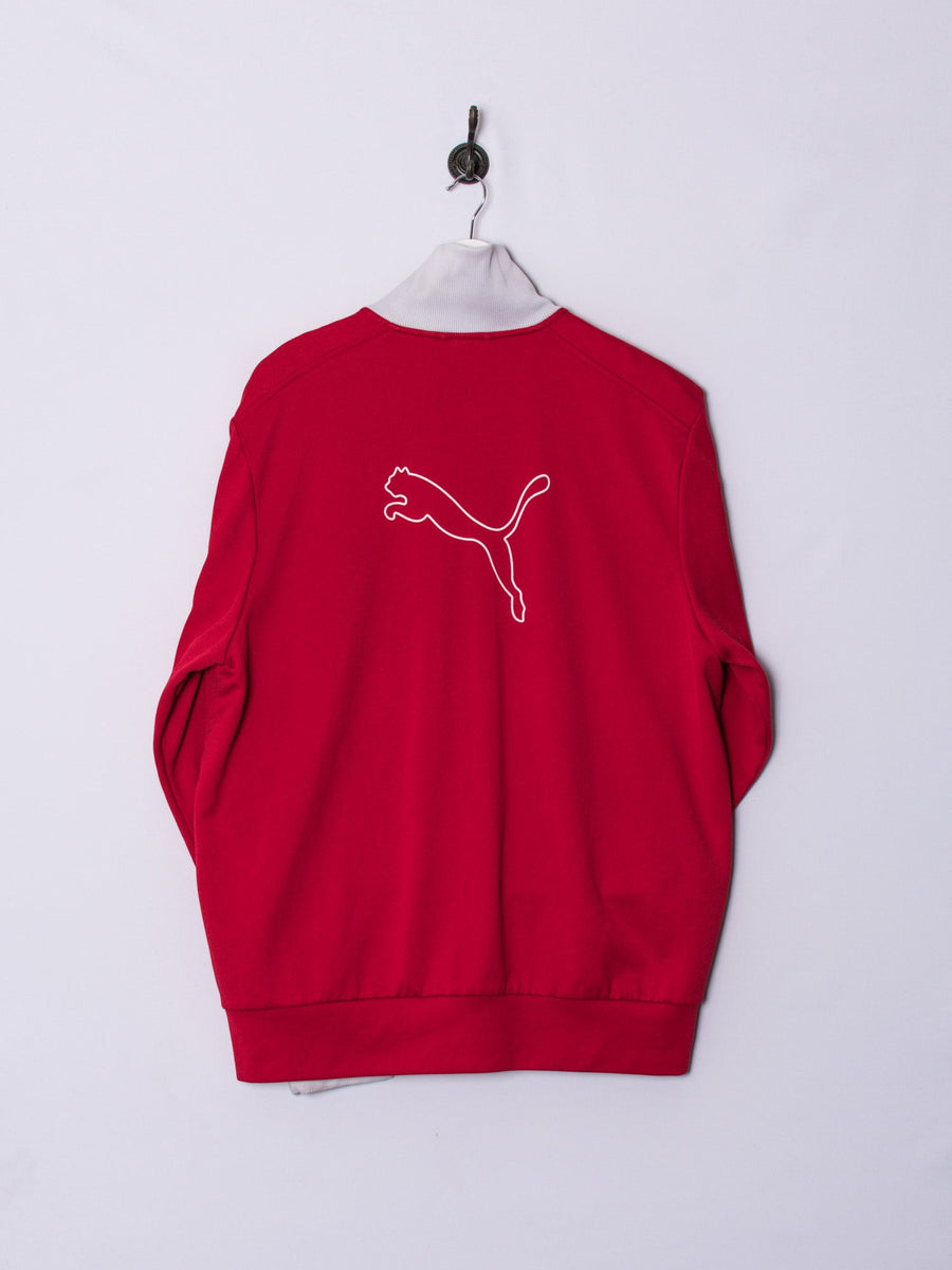 Puma Red Zipper Sweatshirt