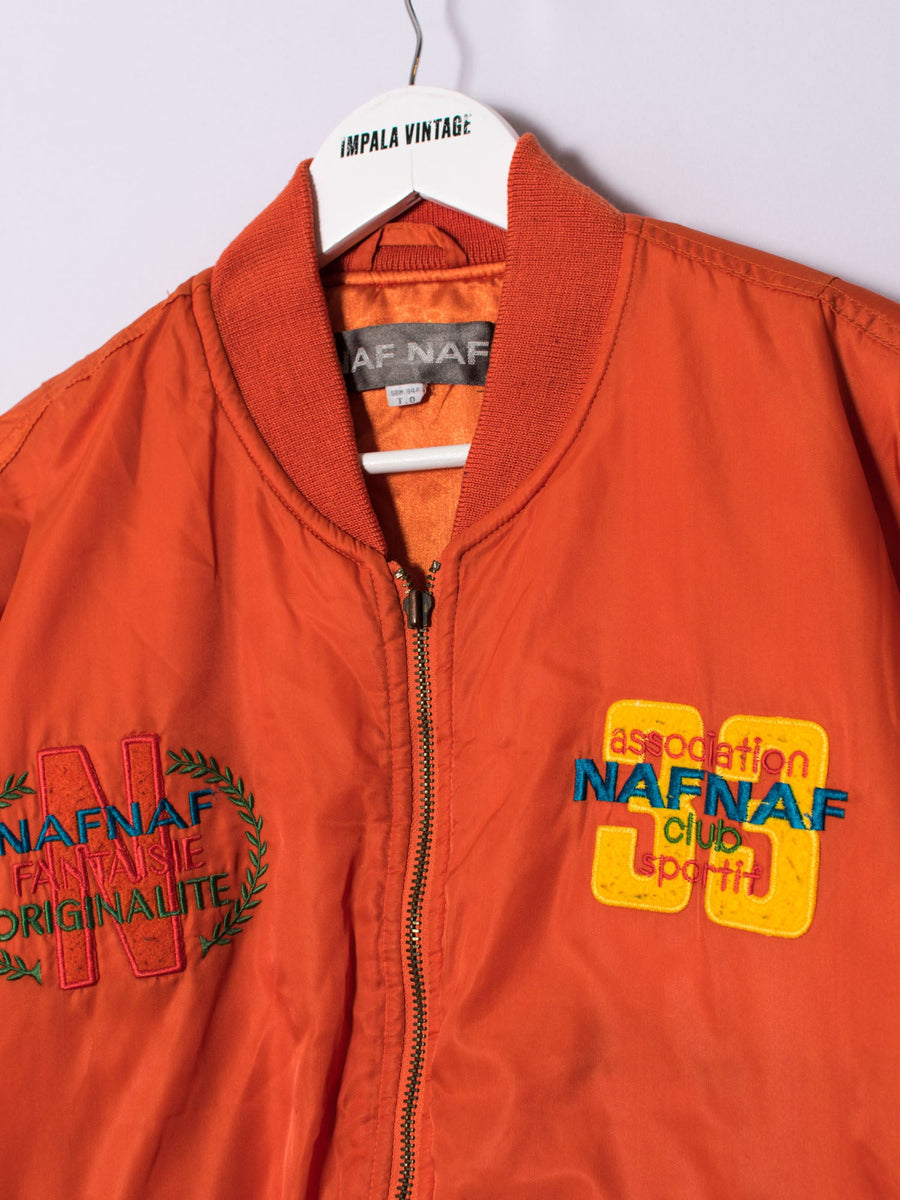 Naf Naf Orange Bomber Jacket