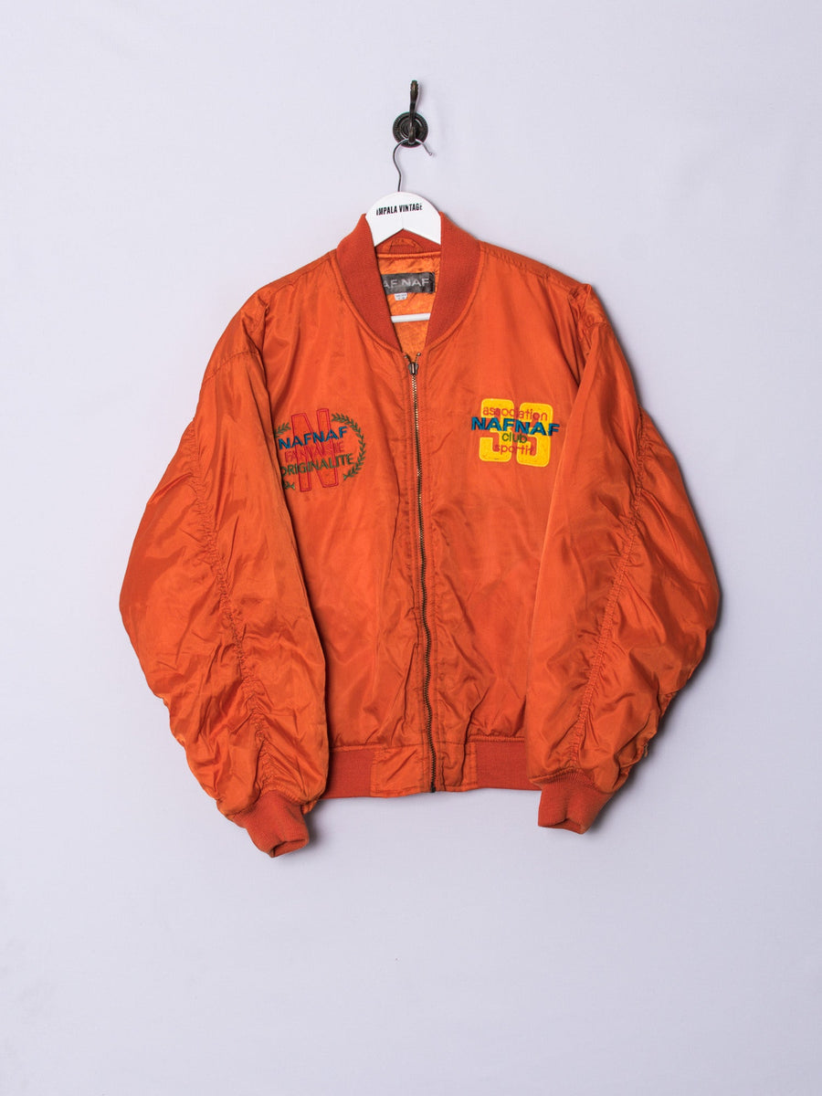Naf Naf Orange Bomber Jacket