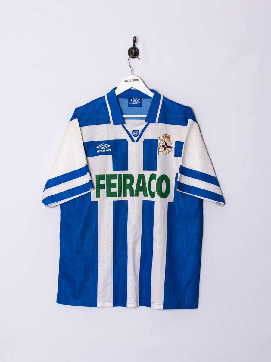Real Club Deportivo de la Coruña Umbro Official 1994/1995 Football Jersey