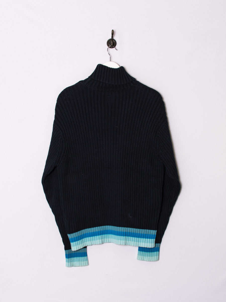 Adidas Originals Blue Turtleneck Sweater