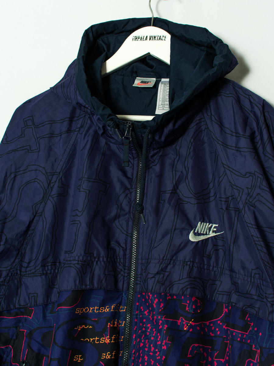 Nike Blue Hooded Shell Jacket