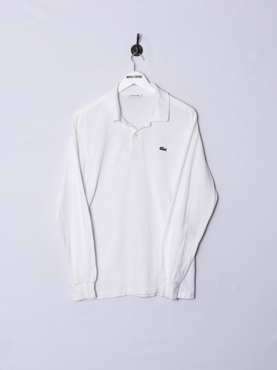 Lacoste White Long Sleeves Poloshirt