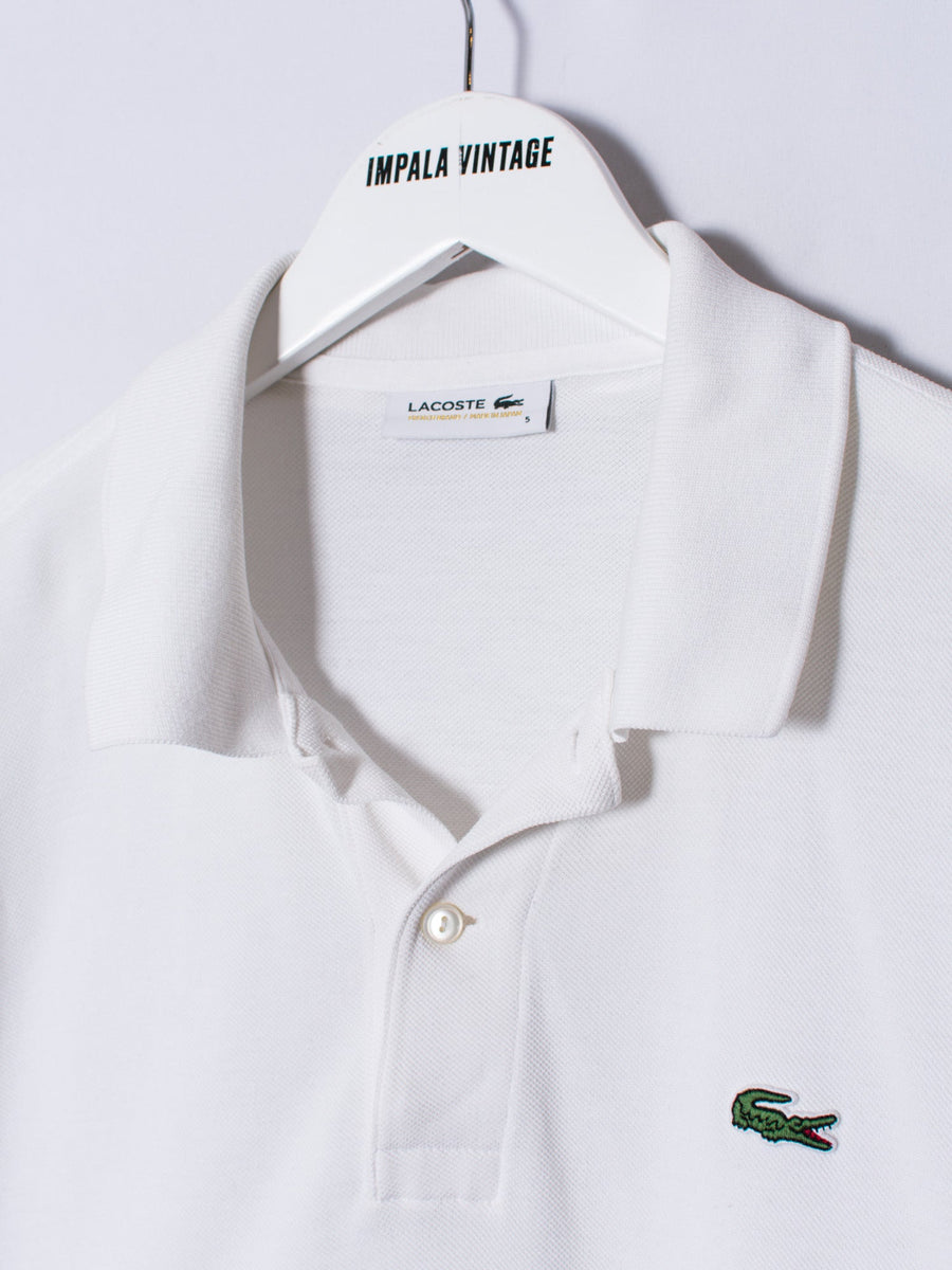 Lacoste White Long Sleeves Polo Shirt