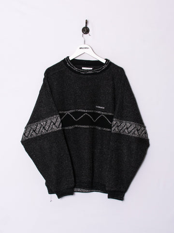 Carlo Colucci Black & Grey Sweater