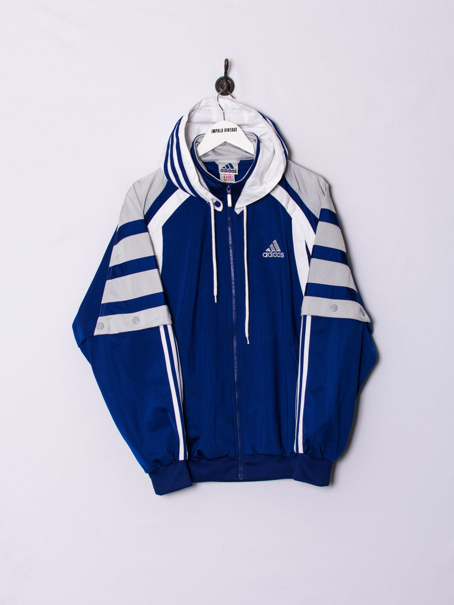 Adidas Blue Hooded Jacket