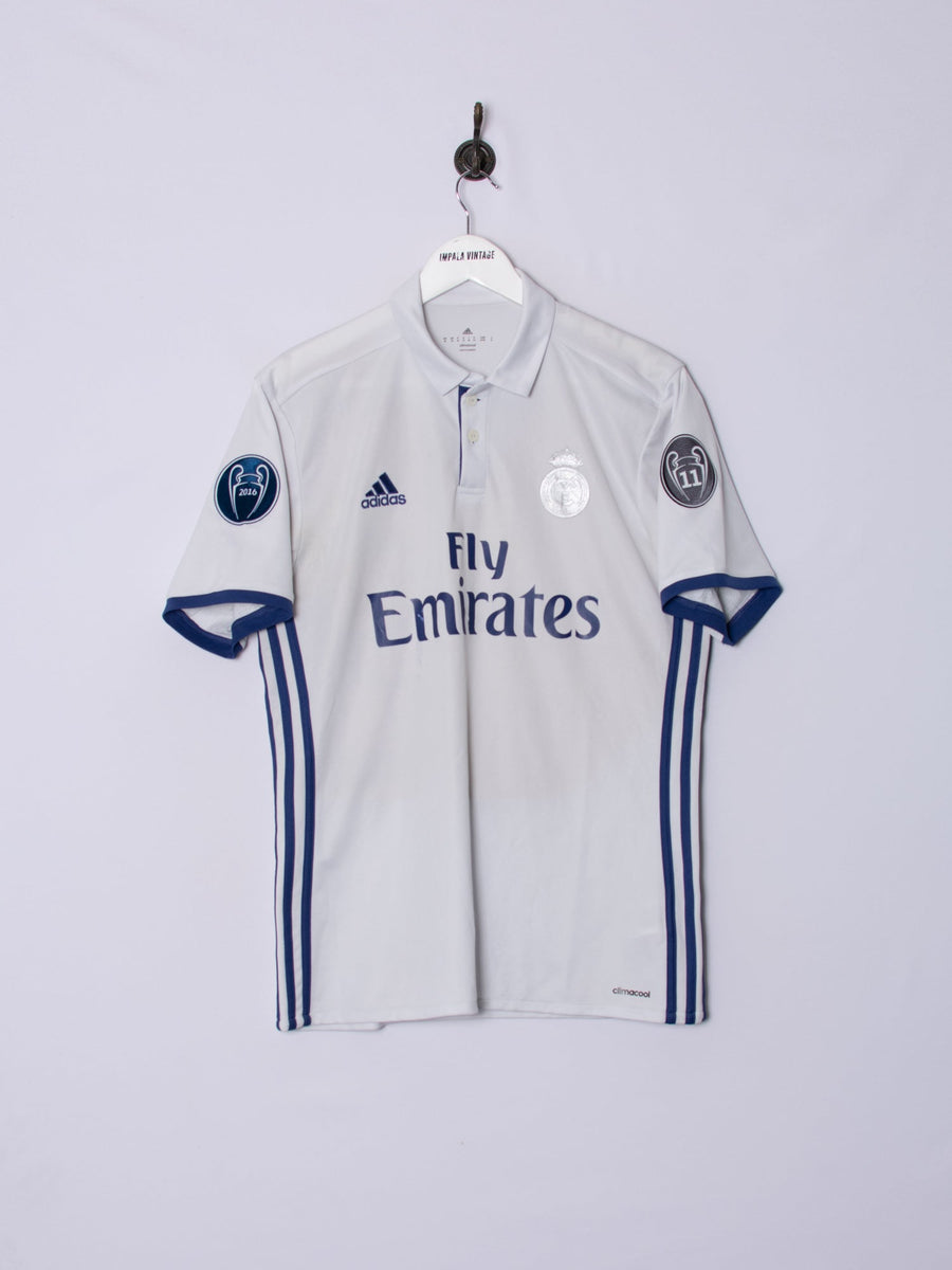 Real Madrid Adidas Official Football Silver Shield 2016/2017 Jersey