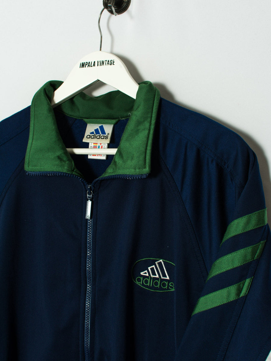 Manifestación La forma mosaico Adidas Blue & Green Track Jacket | – Impala Vintage