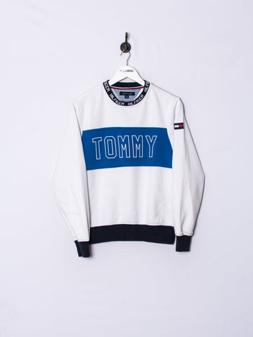 Tommy Hilfiger White & Blue Sweatshirt