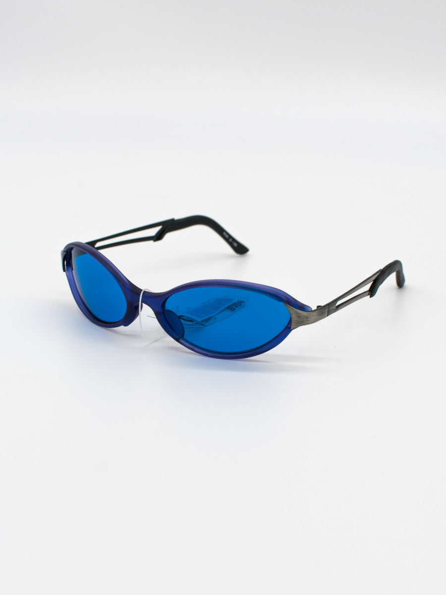 Blue B-108 Vintage Sunglasses