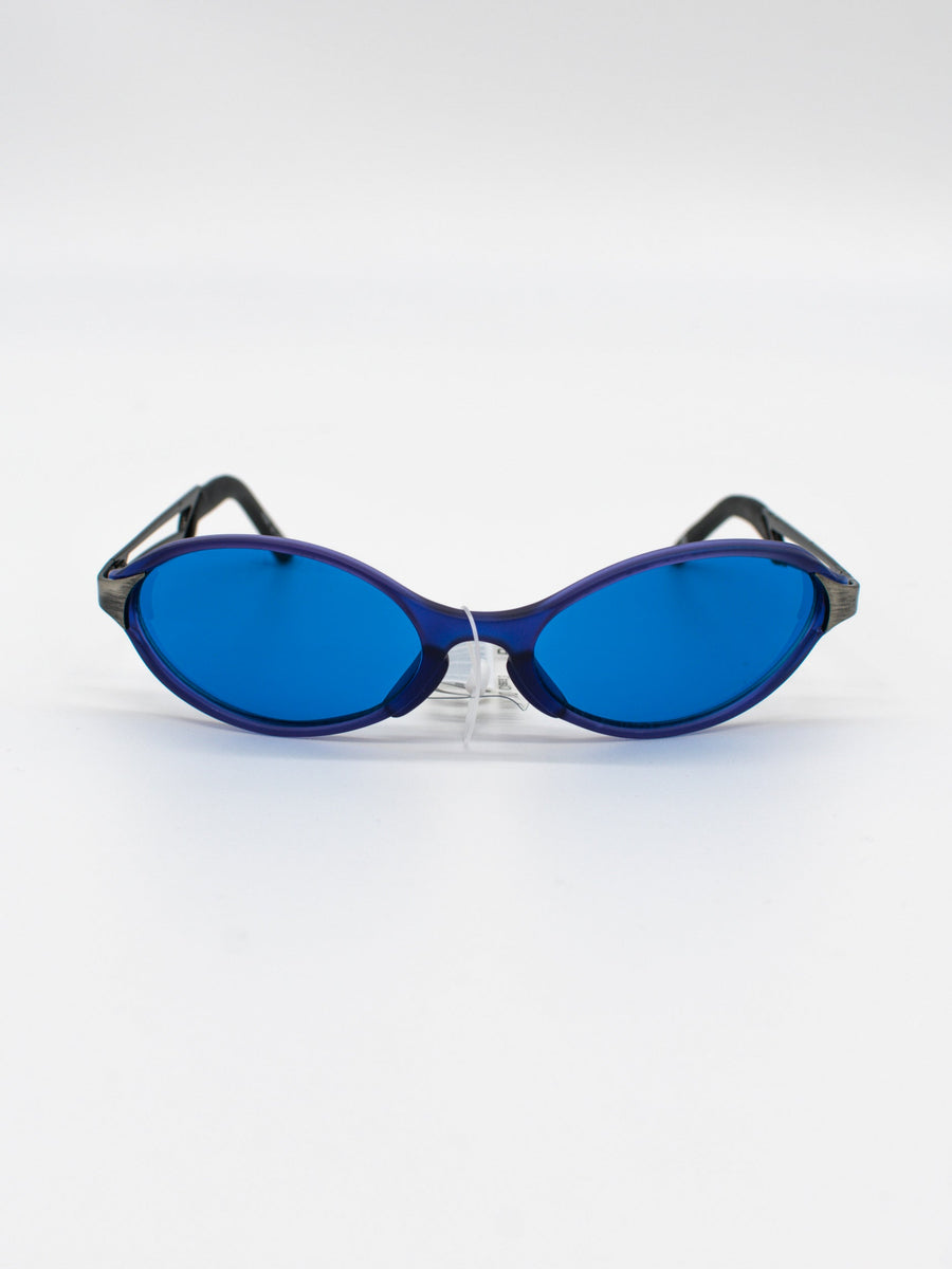 Blue B-108 Vintage Sunglasses