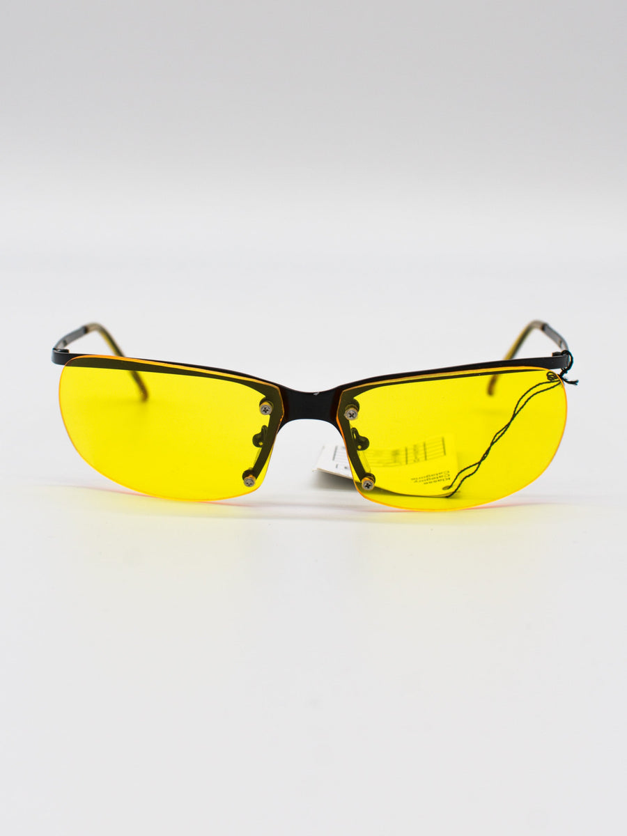 ILAN-48 Yellow Vintage Sunglasses