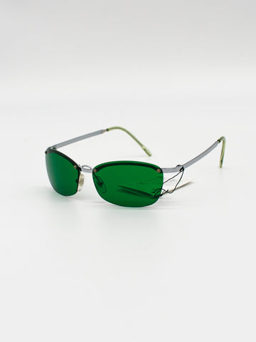 ILAN-41A Green Vintage Sunglasses