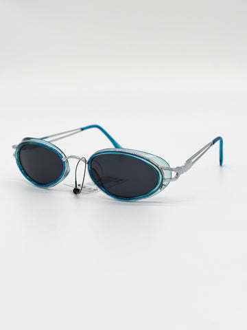 B-35 Blue Vintage Sunglasses
