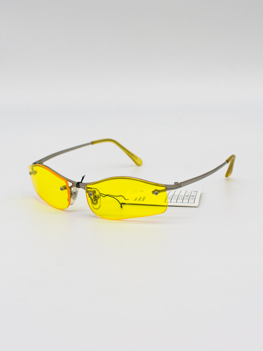 ILAN-37 Yellow Vintage Sunglasses